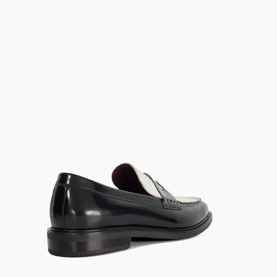 SASCHA - BLACK WHITE
Leather Penny Loafers