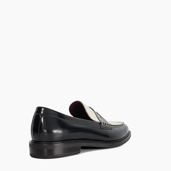 SASCHA - BLACK WHITE
Leather Penny Loafers