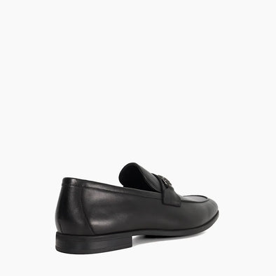 SEYMORE - BLACK
Wide Fit Leather Snaffle Trim Loafers