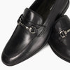 SEYMORE - BLACK
Wide Fit Leather Snaffle Trim Loafers