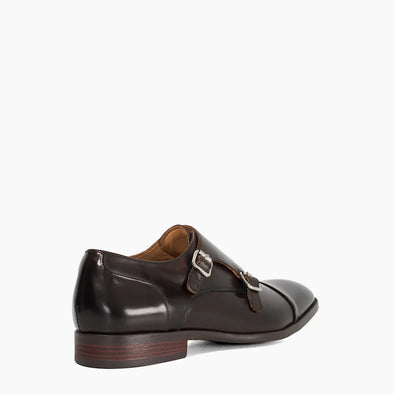 SATCHIN 2 - DARK BROWN
Wide Fit Double Buckle Monk Shoe
