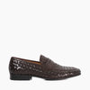 SALAMAN - DARK BROWN
Woven Leather Pointed Toe Loafers