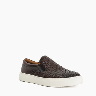 TAYO - BROWN
Woven Leather Chunky Slip On Trainers