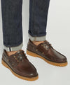 ST BART - BROWN
Leather Lace Detail Boat Shoes