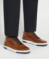 SYDNIES - TAN
Contrast Perforated High Top Trainers