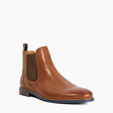 MCKINLEY - TAN
Leather Contrast Sole Wide Fit Chelsea Boots