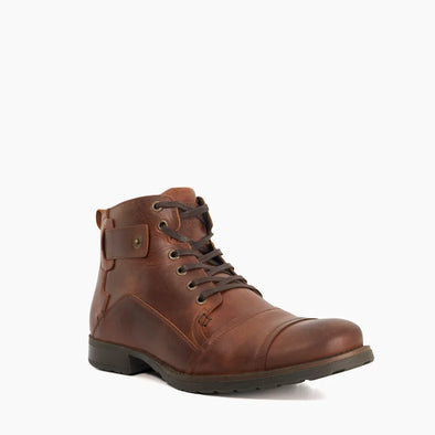 SIMON - TAN
Wide Fit Leather Seam Detail Ankle Boots