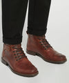 SIMON - TAN
Wide Fit Leather Seam Detail Ankle Boots