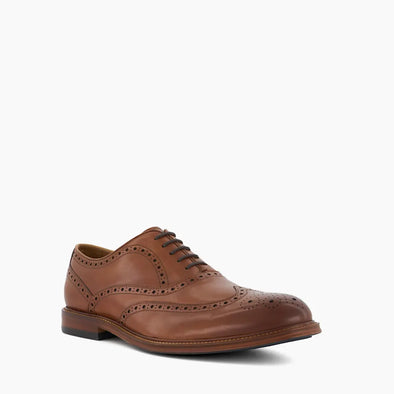 SOLIHULL - TAN
Toe-Cap Leather Lace-Up Shoes