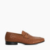 SALAMAN - TAN
Woven Leather Pointed Toe Loafers